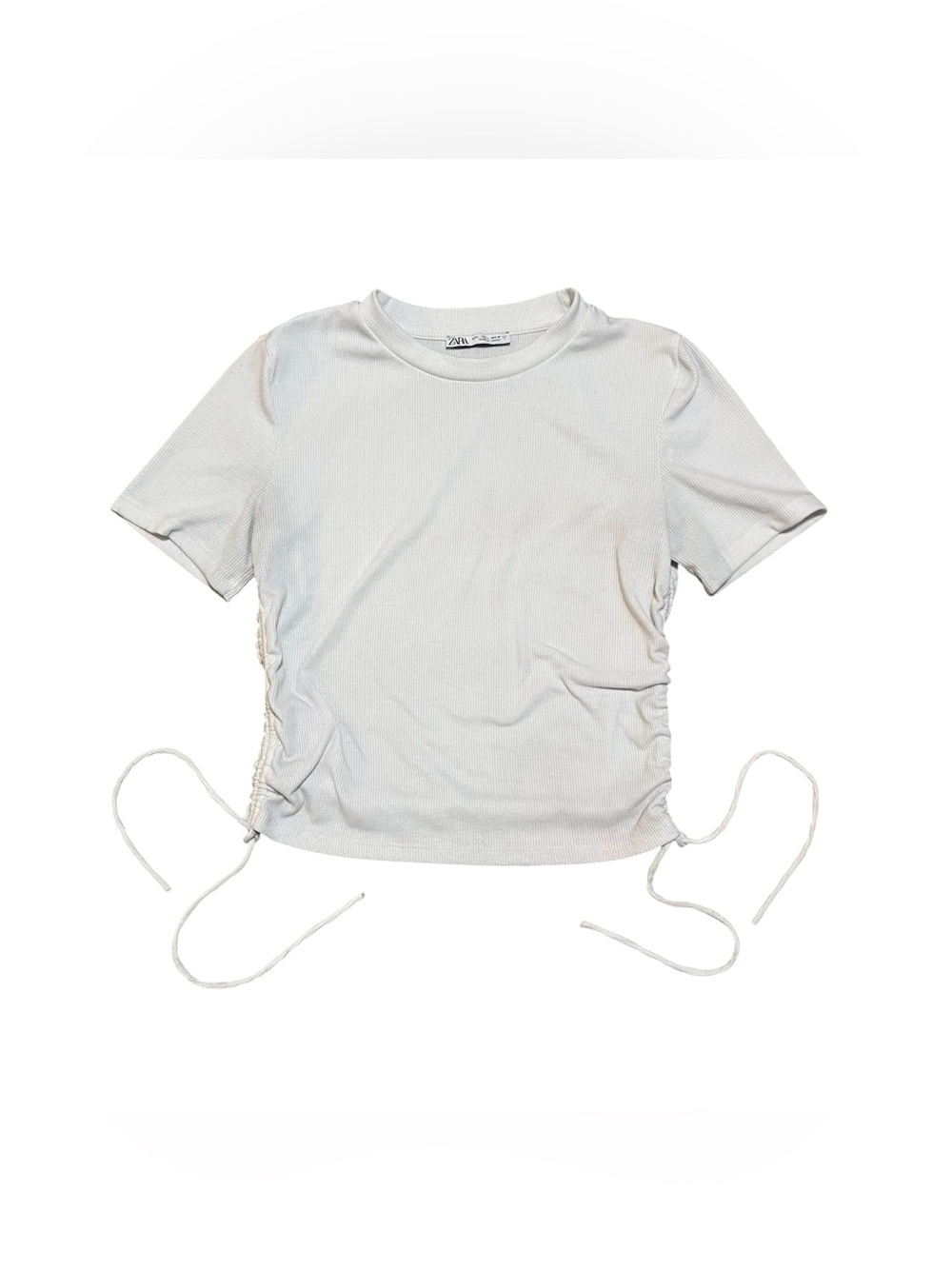 Zara short sleeve ribbed shirt